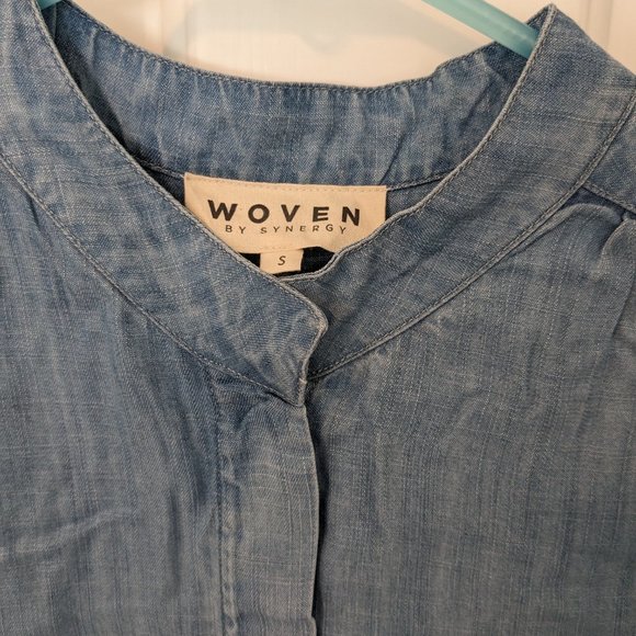 NWOT Woven By Synergy Chambray Jumpsuit Small - Picture 4 of 6